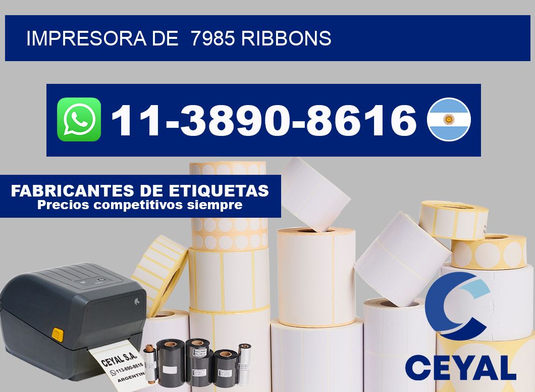 impresora de  7985 ribbons