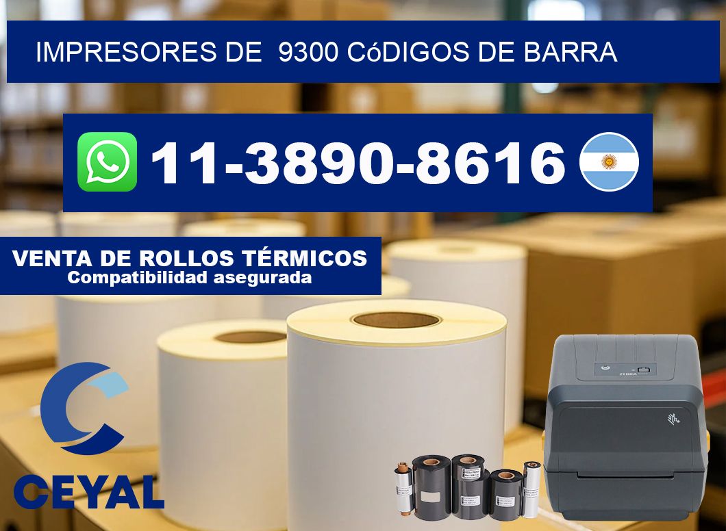 impresores de  9300 códigos de barra
