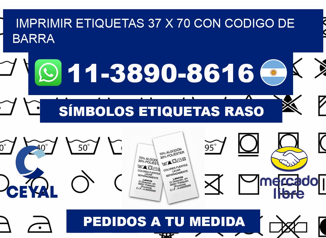 imprimir etiquetas 37 x 70 con codigo de barra