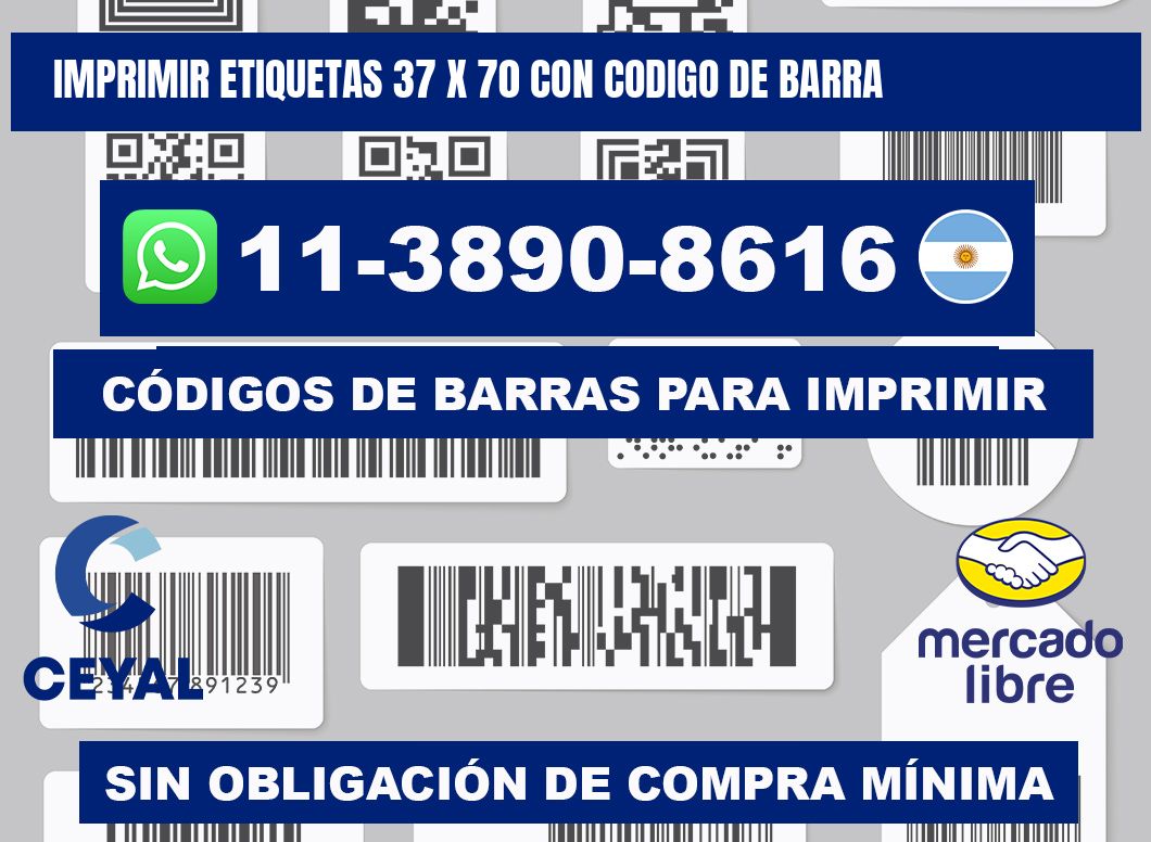 imprimir etiquetas 37 x 70 con codigo de barra