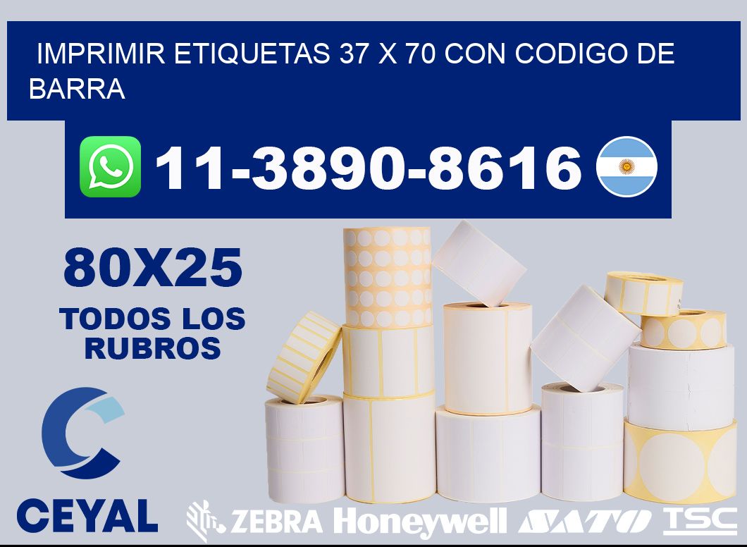 imprimir etiquetas 37 x 70 con codigo de barra
