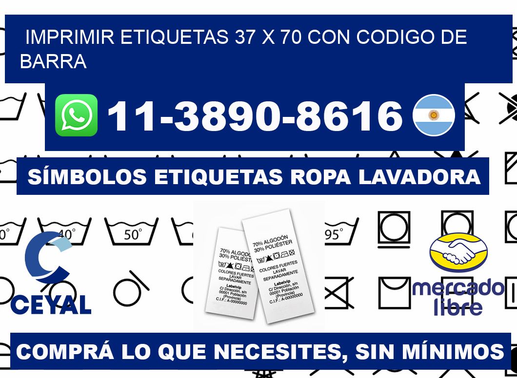 imprimir etiquetas 37 x 70 con codigo de barra