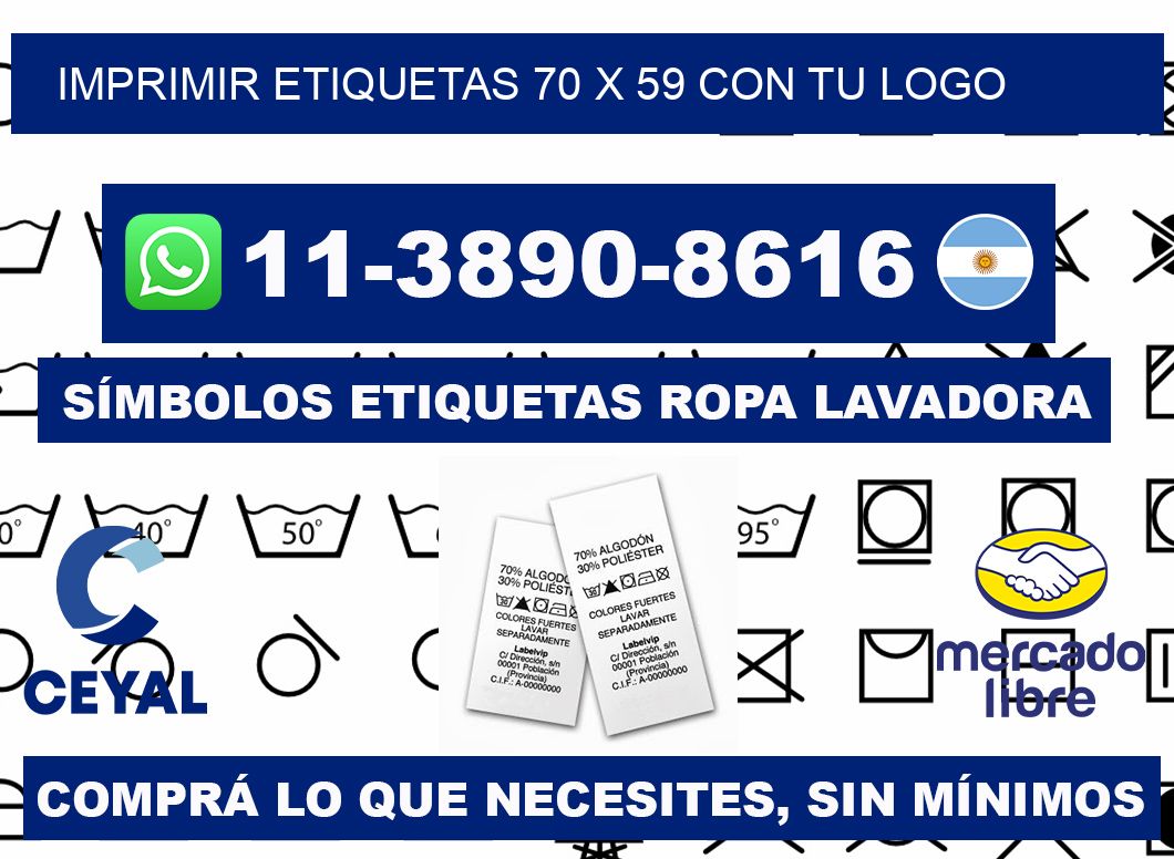 imprimir etiquetas 70 x 59 con tu logo