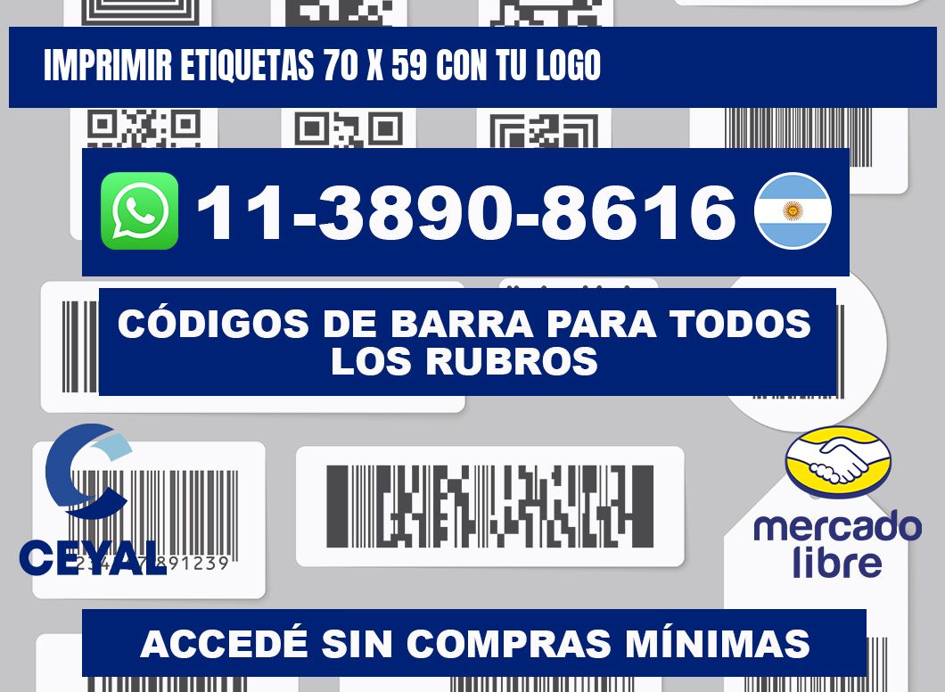 imprimir etiquetas 70 x 59 con tu logo