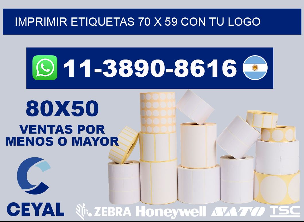 imprimir etiquetas 70 x 59 con tu logo
