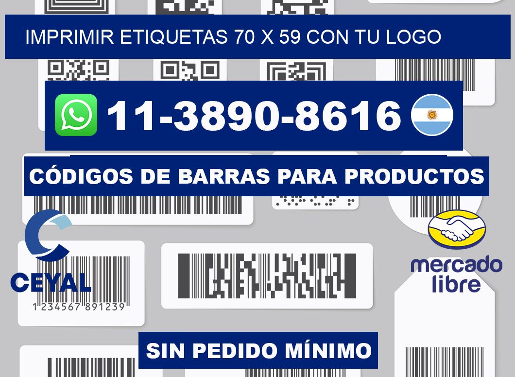 imprimir etiquetas 70 x 59 con tu logo