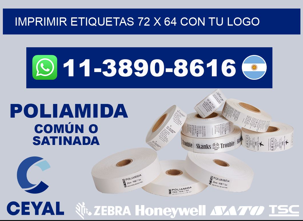 imprimir etiquetas 72 x 64 con tu logo