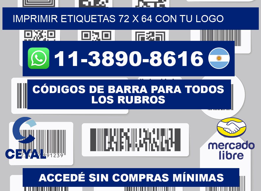 imprimir etiquetas 72 x 64 con tu logo