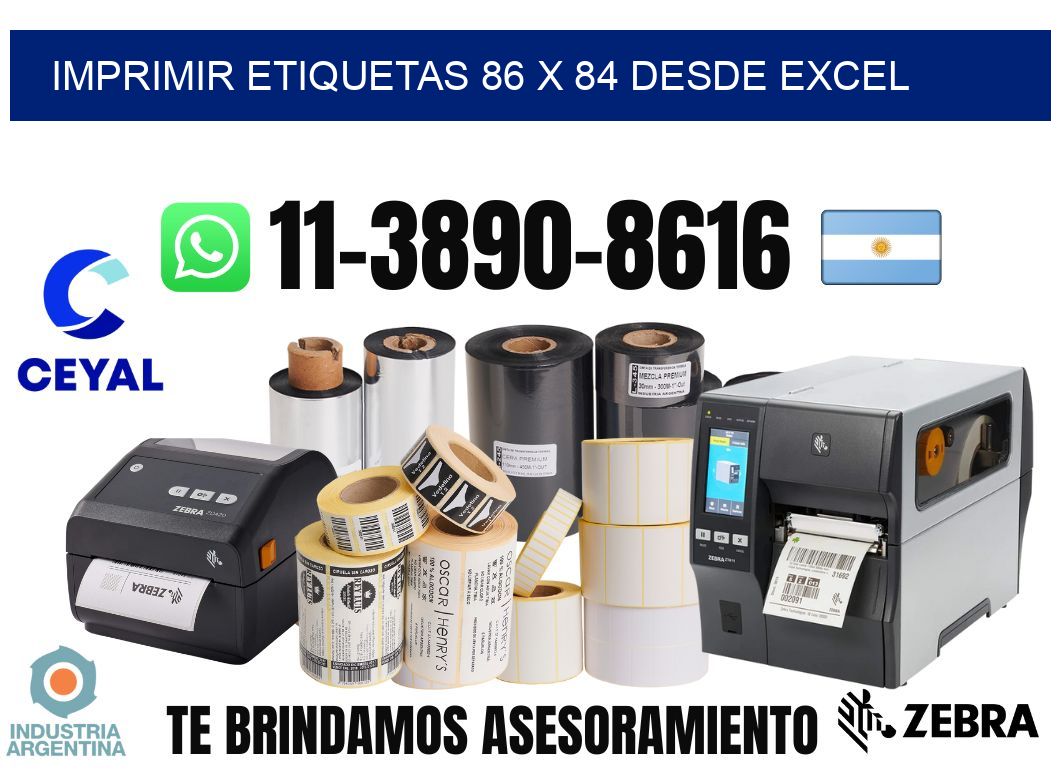 imprimir etiquetas 86 x 84 desde excel