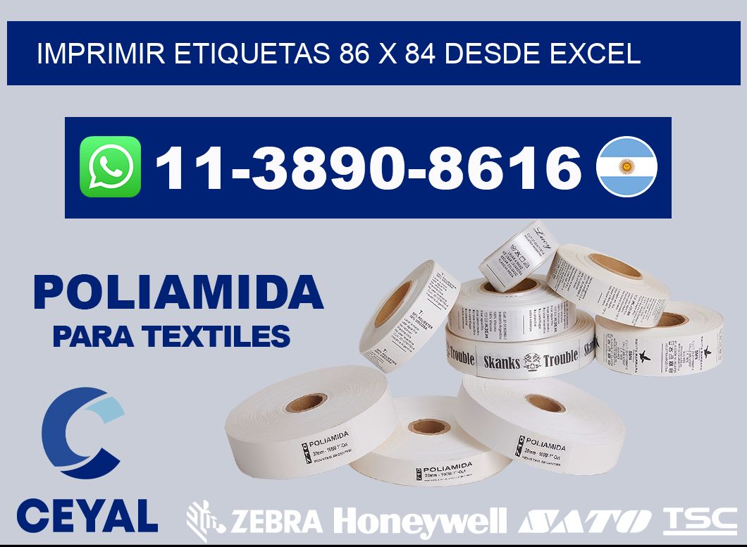 imprimir etiquetas 86 x 84 desde excel