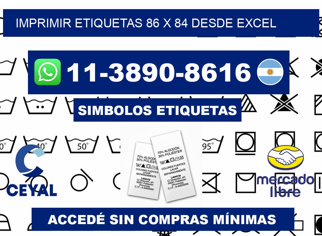 imprimir etiquetas 86 x 84 desde excel