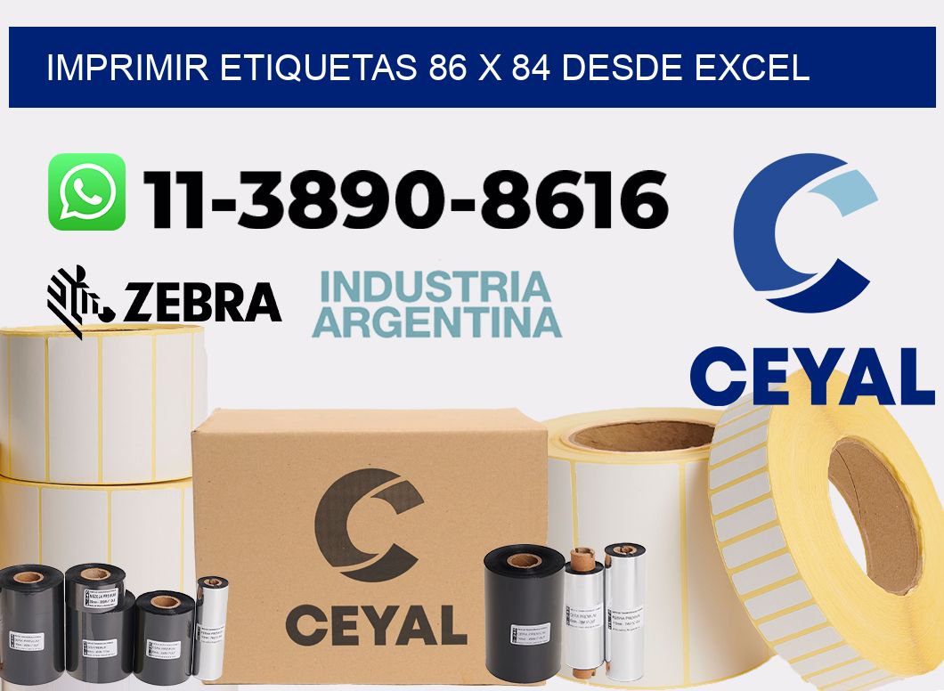 imprimir etiquetas 86 x 84 desde excel