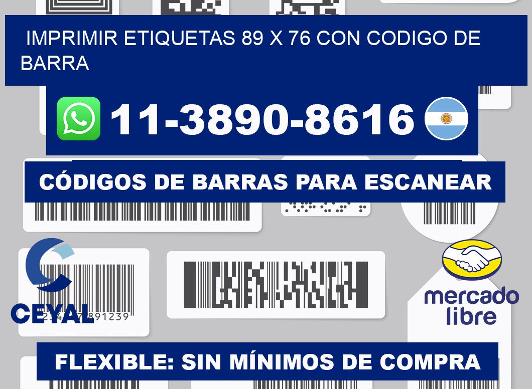 imprimir etiquetas 89 x 76 con codigo de barra