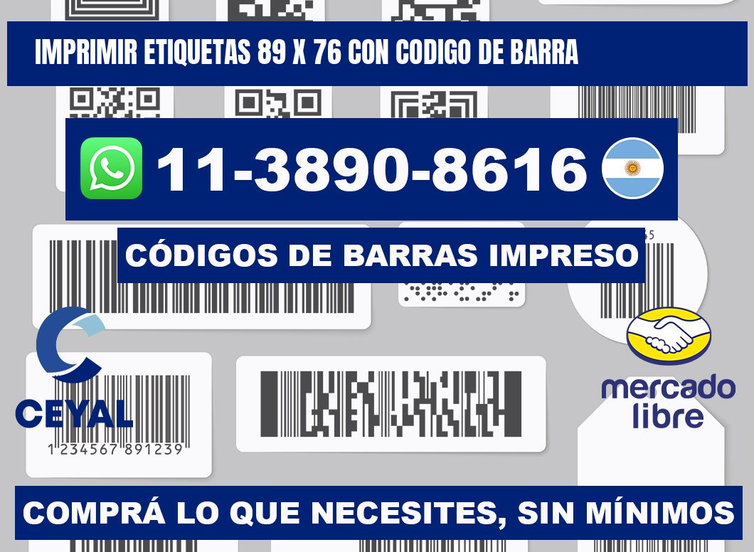 imprimir etiquetas 89 x 76 con codigo de barra