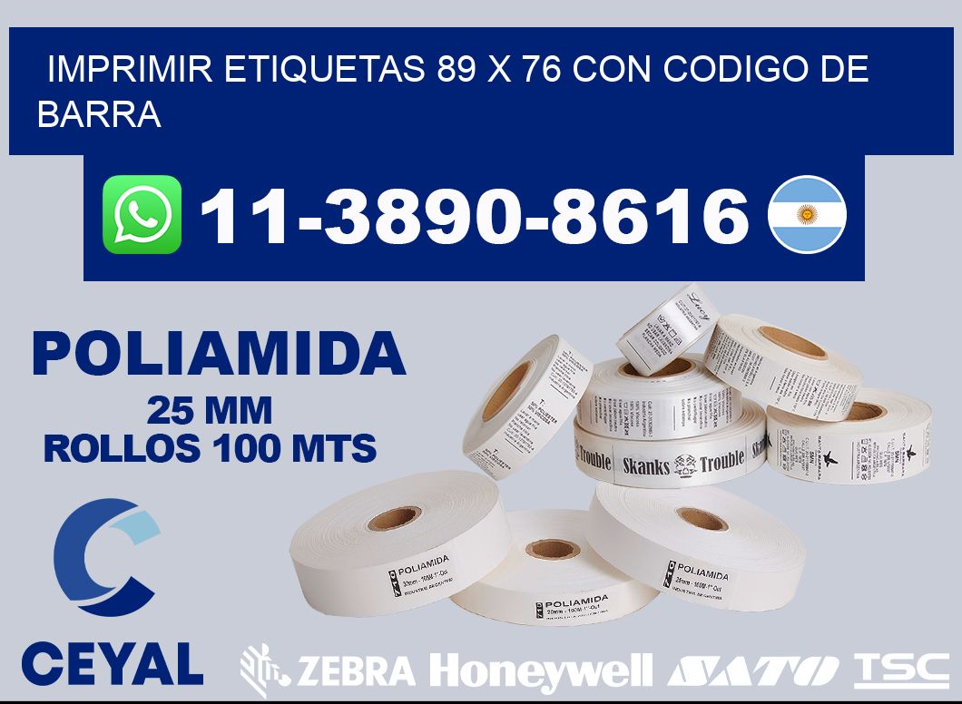 imprimir etiquetas 89 x 76 con codigo de barra