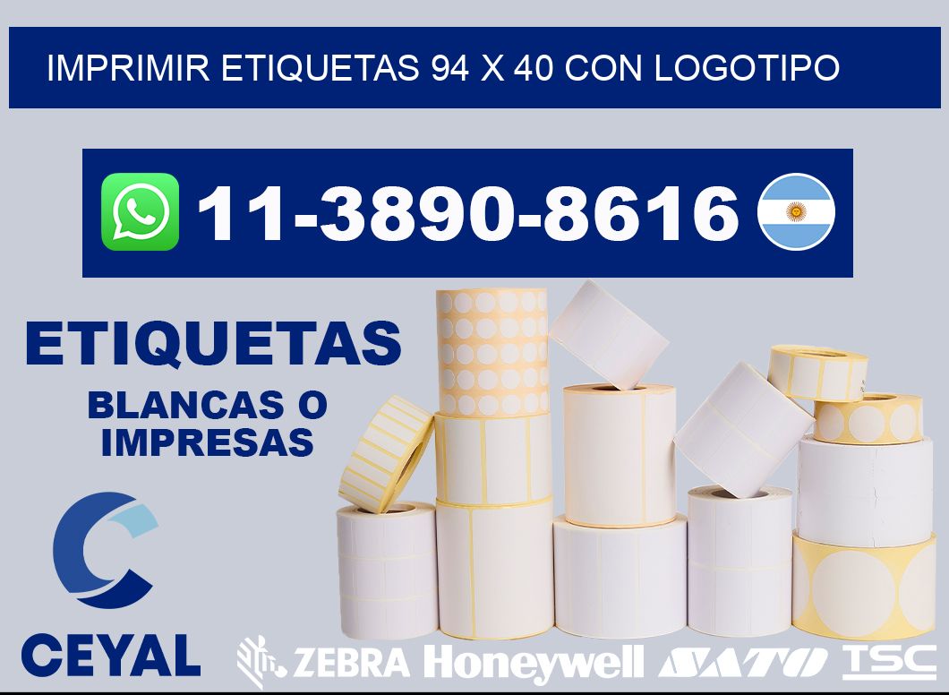 imprimir etiquetas 94 x 40 con logotipo