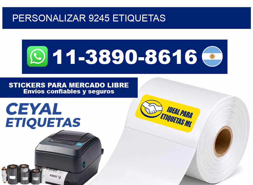 personalizar 9245 etiquetas