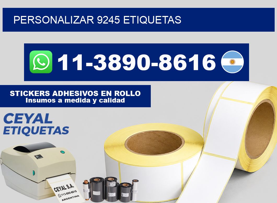 personalizar 9245 etiquetas