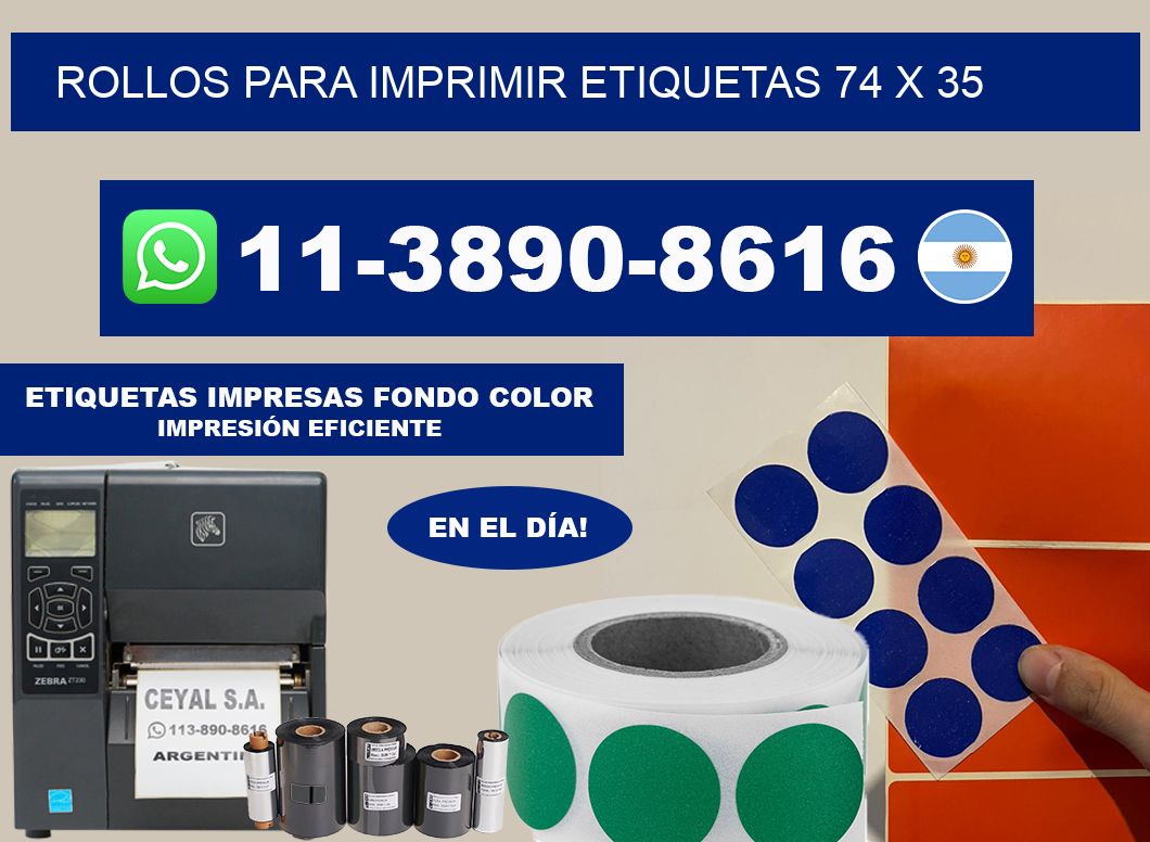 rollos para imprimir etiquetas 74 x 35