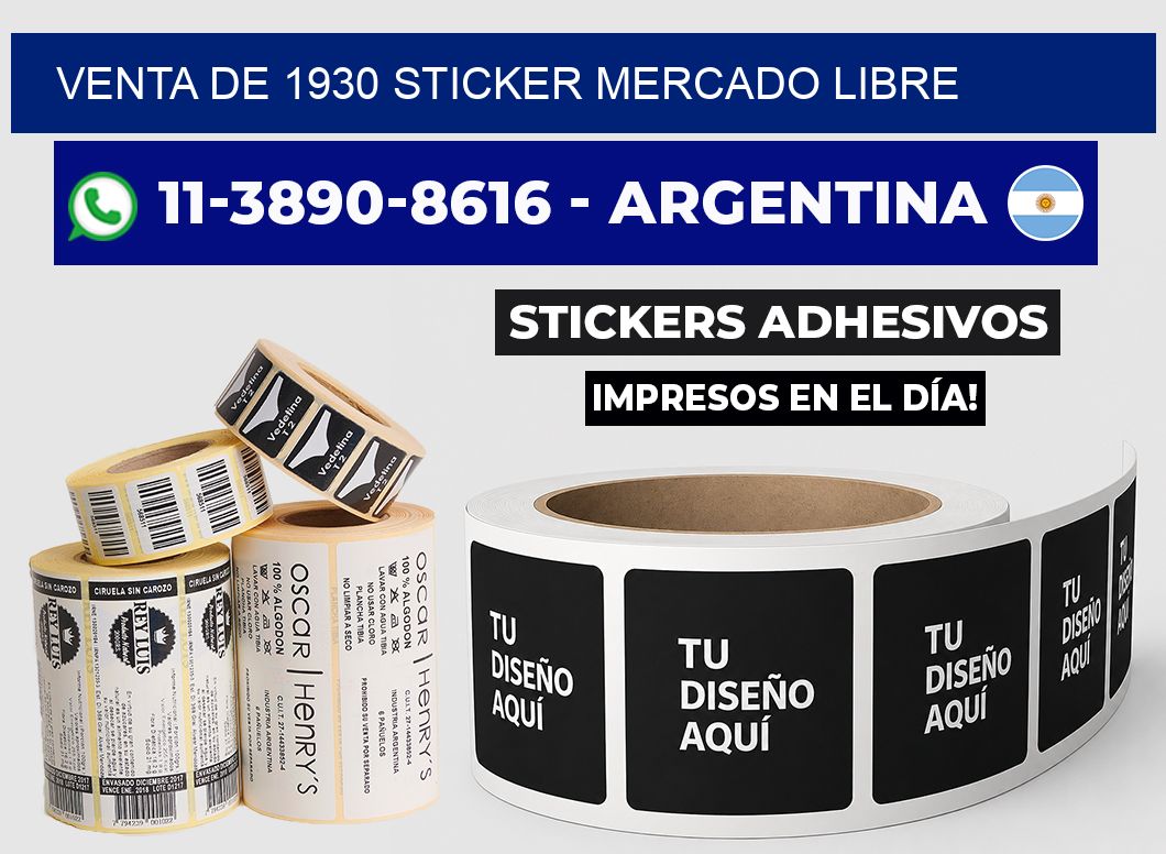 venta de 1930 sticker mercado libre