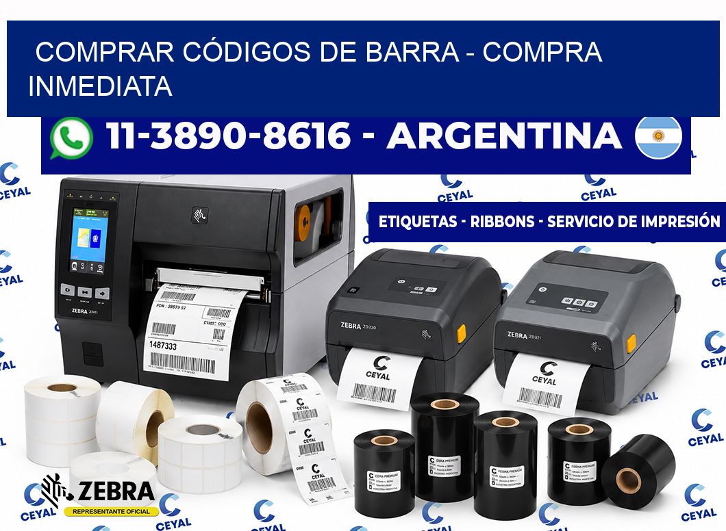 COMPRAR CÓDIGOS DE BARRA - Compra inmediata