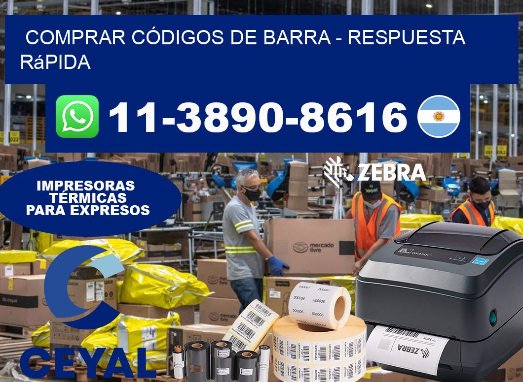 COMPRAR CÓDIGOS DE BARRA - Respuesta rápida
