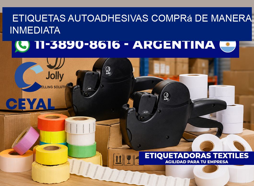 ETIQUETAS AUTOADHESIVAS Comprá de manera inmediata