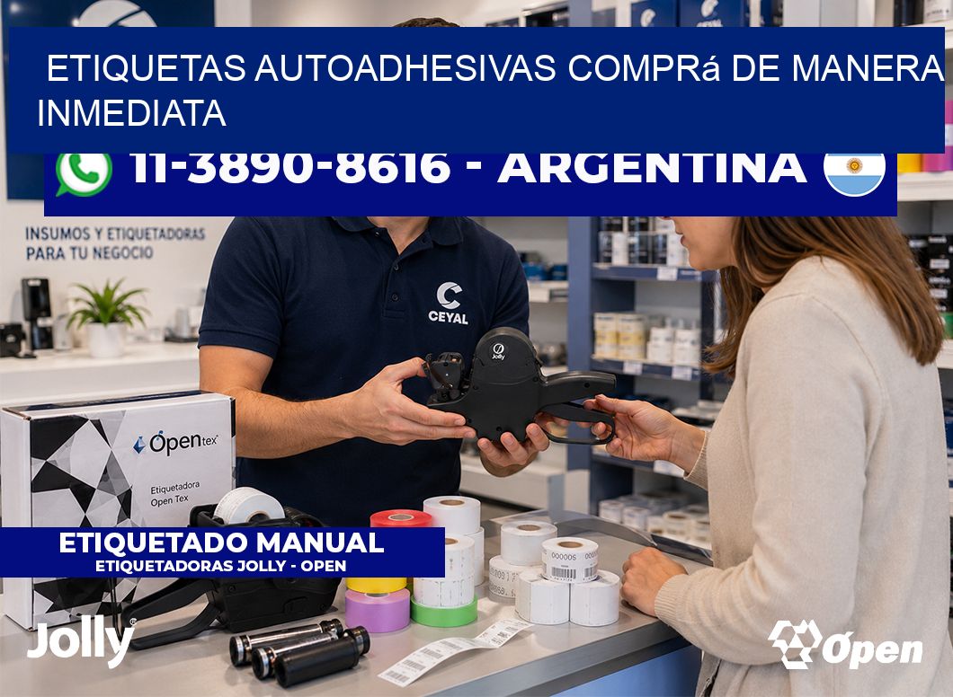 ETIQUETAS AUTOADHESIVAS Comprá de manera inmediata