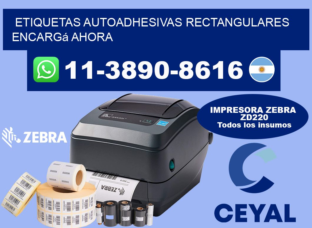 ETIQUETAS AUTOADHESIVAS RECTANGULARES Encargá ahora