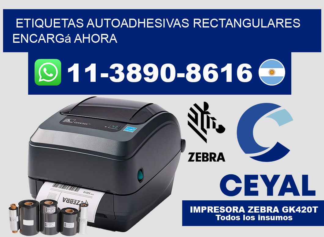 ETIQUETAS AUTOADHESIVAS RECTANGULARES Encargá ahora