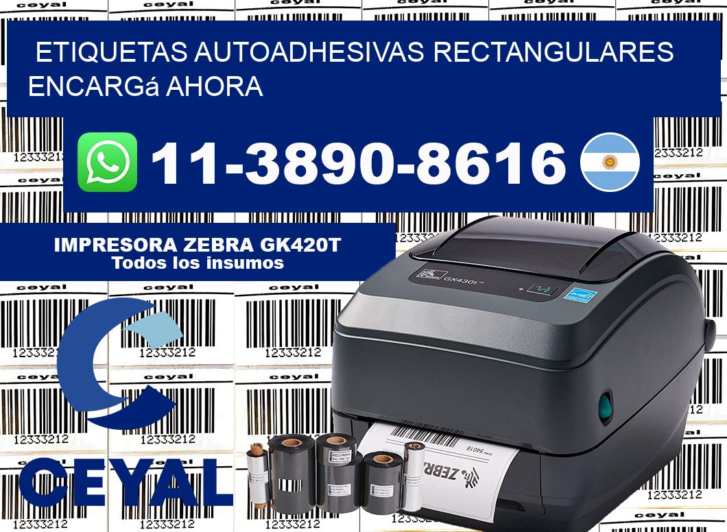 ETIQUETAS AUTOADHESIVAS RECTANGULARES Encargá ahora