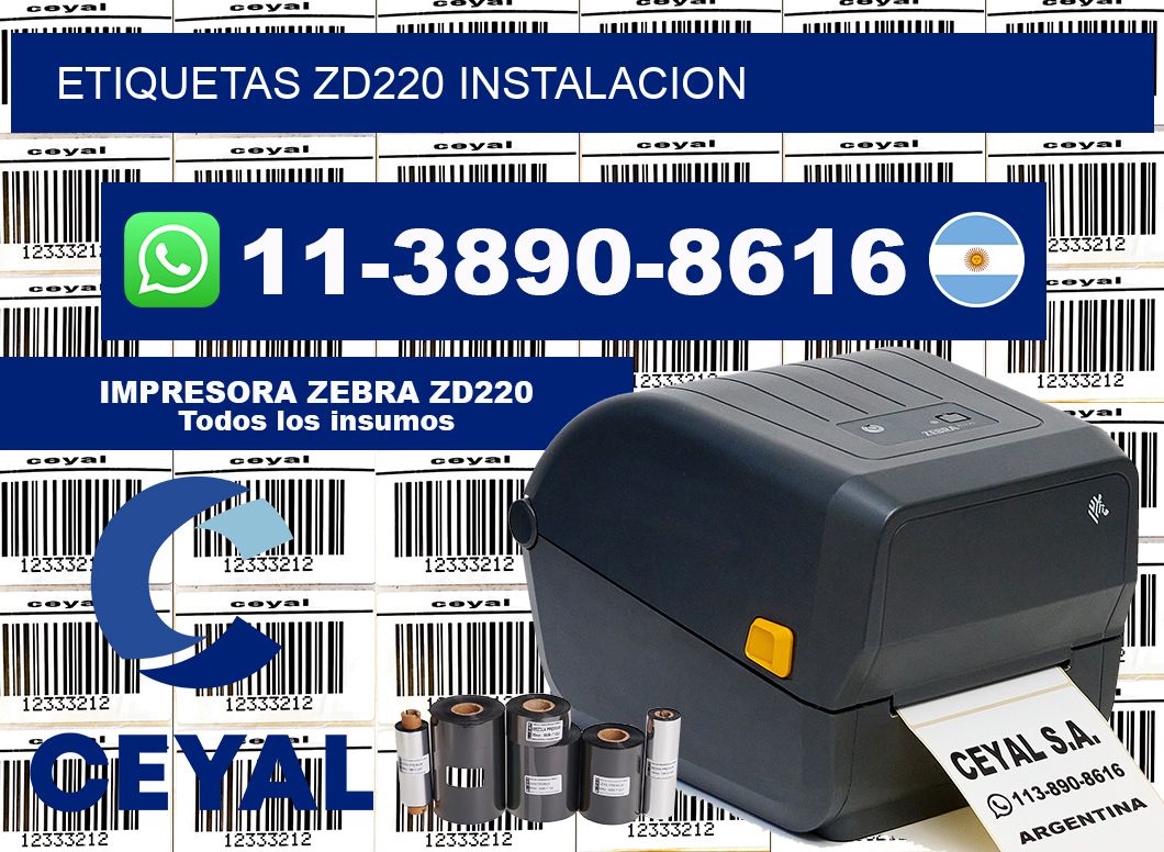 ETIQUETAS ZD220 instalacion