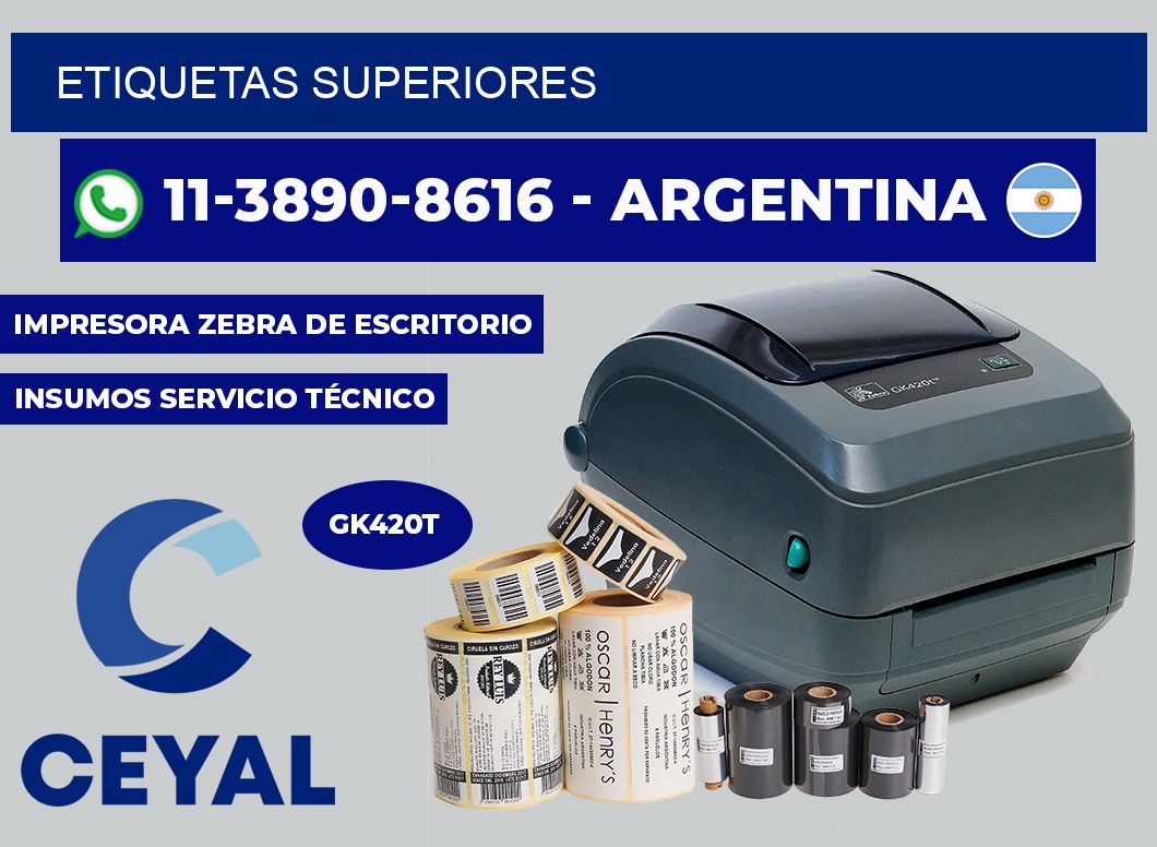 ETIQUETAS superiores