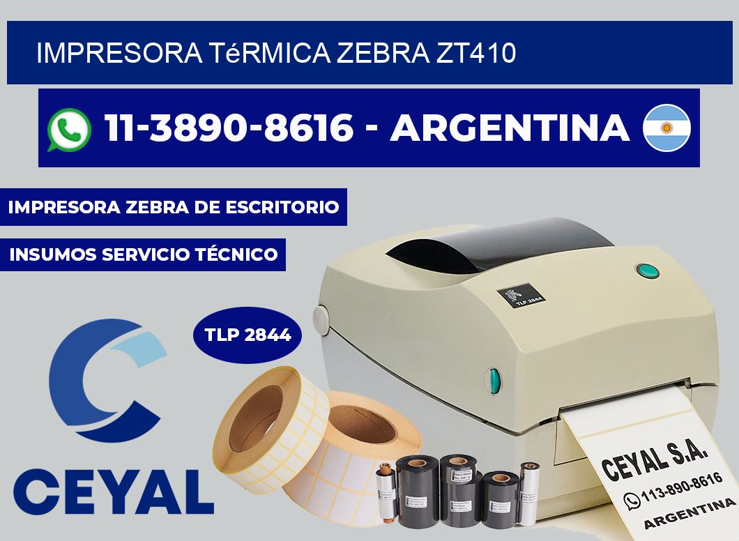 Impresora térmica Zebra zt410