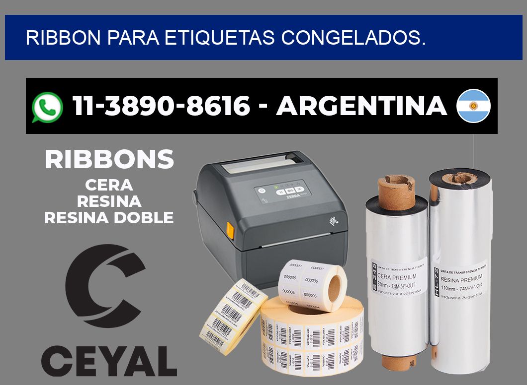 RIBBON PARA ETIQUETAS CONGELADOS.