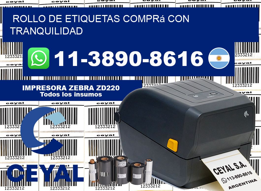 ROLLO DE ETIQUETAS Comprá con tranquilidad