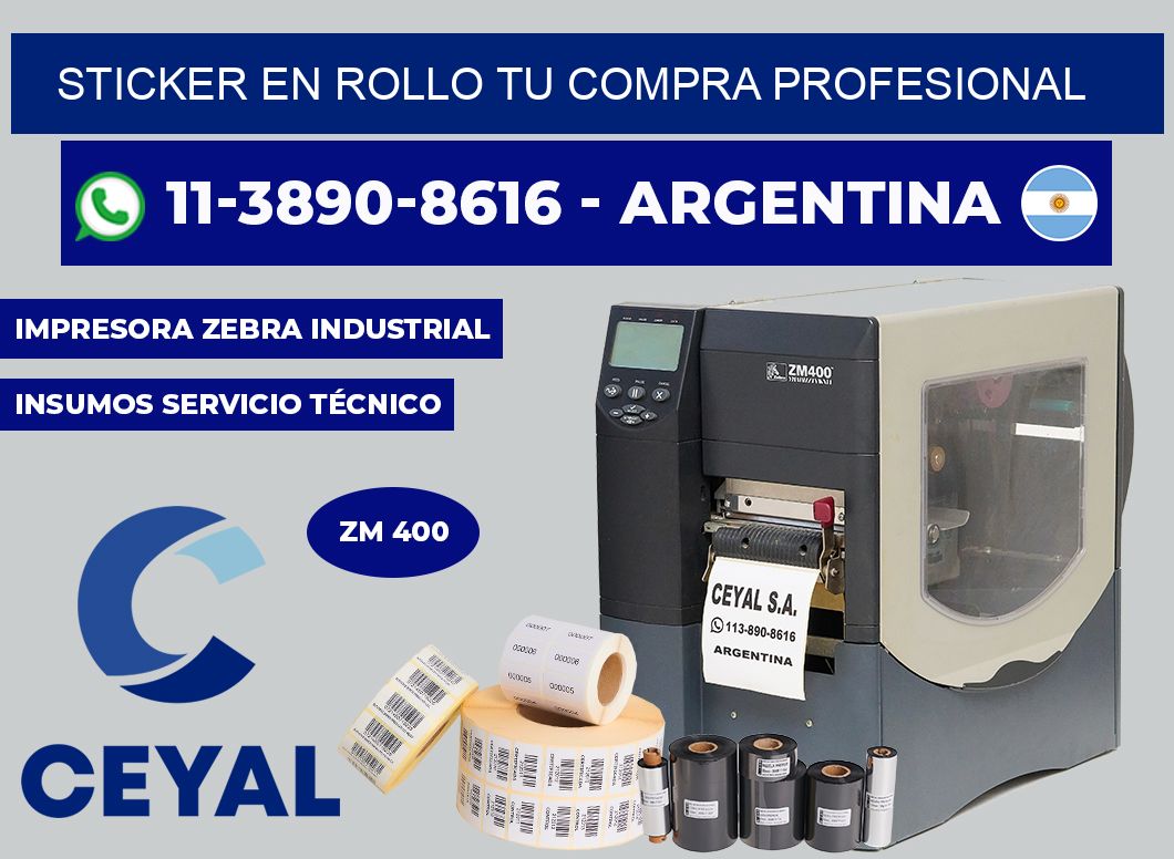 STICKER EN ROLLO Tu compra profesional