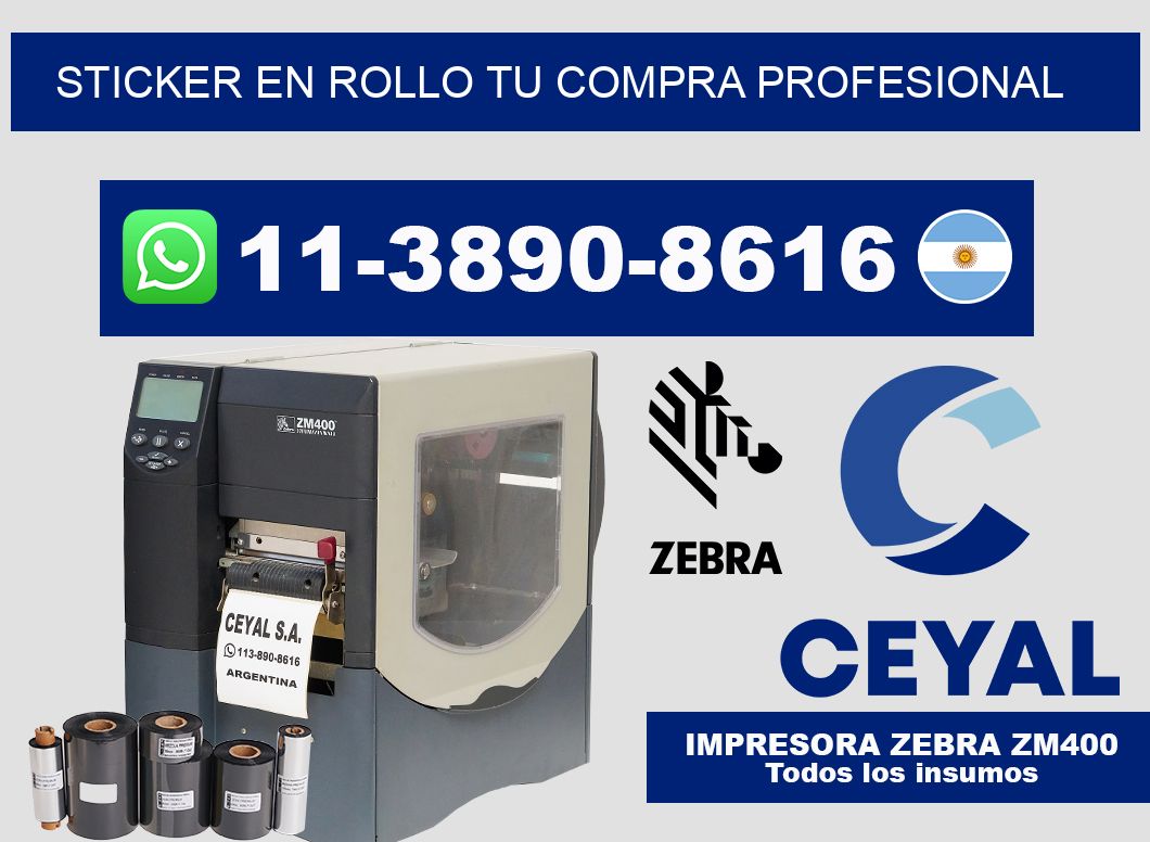 STICKER EN ROLLO Tu compra profesional