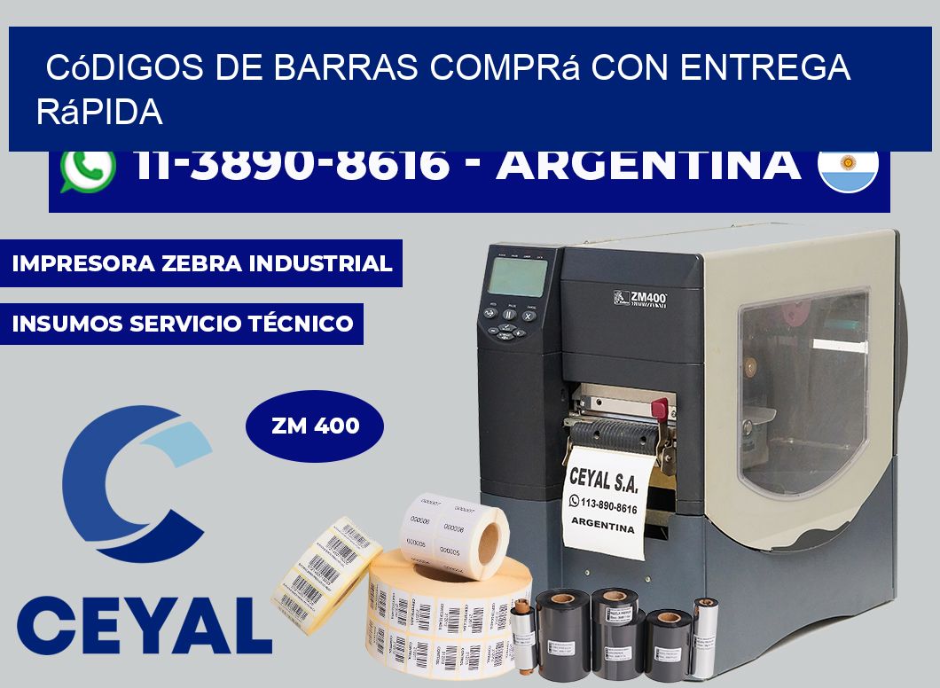 códigos de barras Comprá con entrega rápida