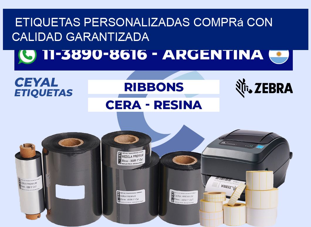 etiquetas personalizadas Comprá con calidad garantizada