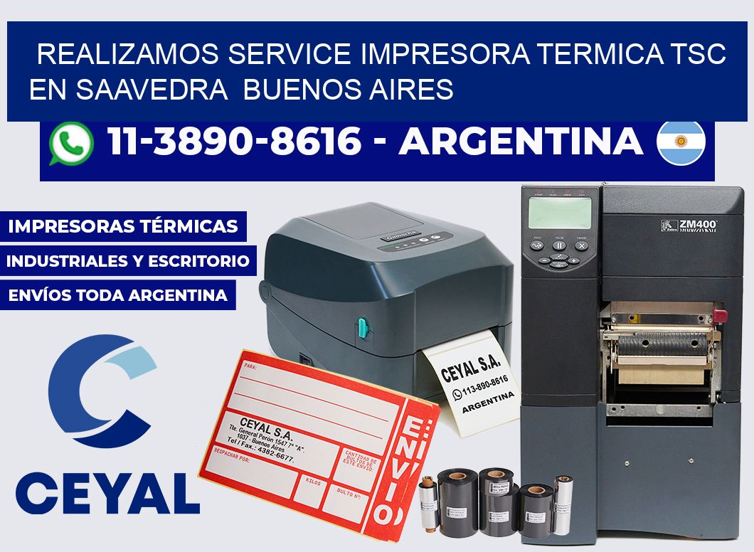 realizamos service impresora termica TSC en Saavedra Buenos Aires