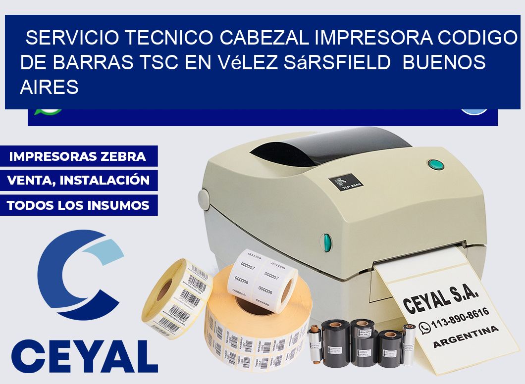 servicio tecnico cabezal impresora codigo de barras TSC en Vélez Sársfield  Buenos Aires