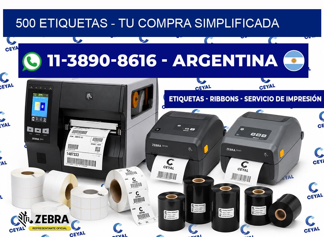 500 ETIQUETAS - Tu compra simplificada