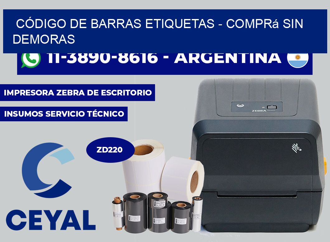 CÓDIGO DE BARRAS ETIQUETAS - Comprá sin demoras