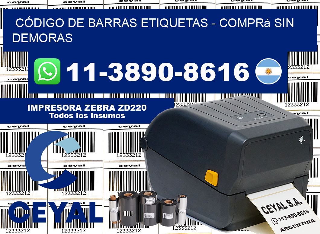CÓDIGO DE BARRAS ETIQUETAS - Comprá sin demoras