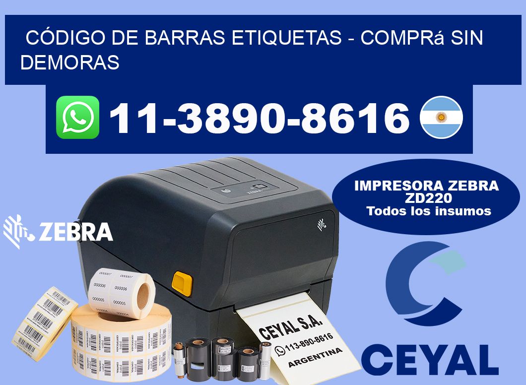 CÓDIGO DE BARRAS ETIQUETAS - Comprá sin demoras