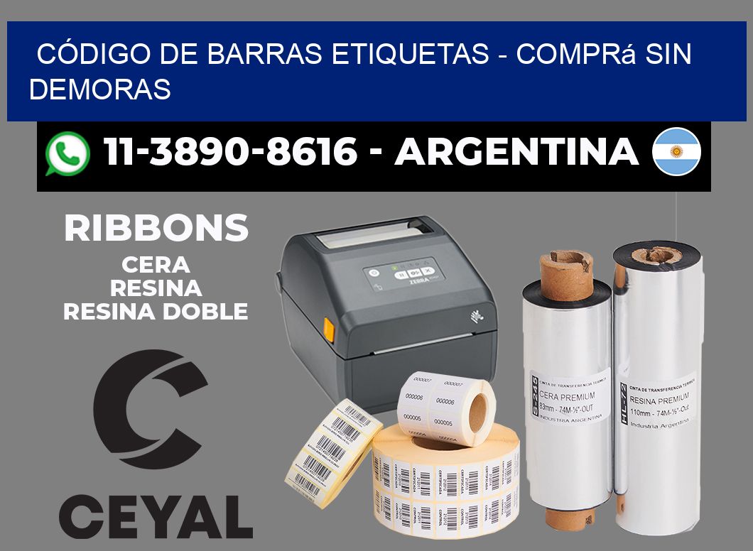 CÓDIGO DE BARRAS ETIQUETAS - Comprá sin demoras