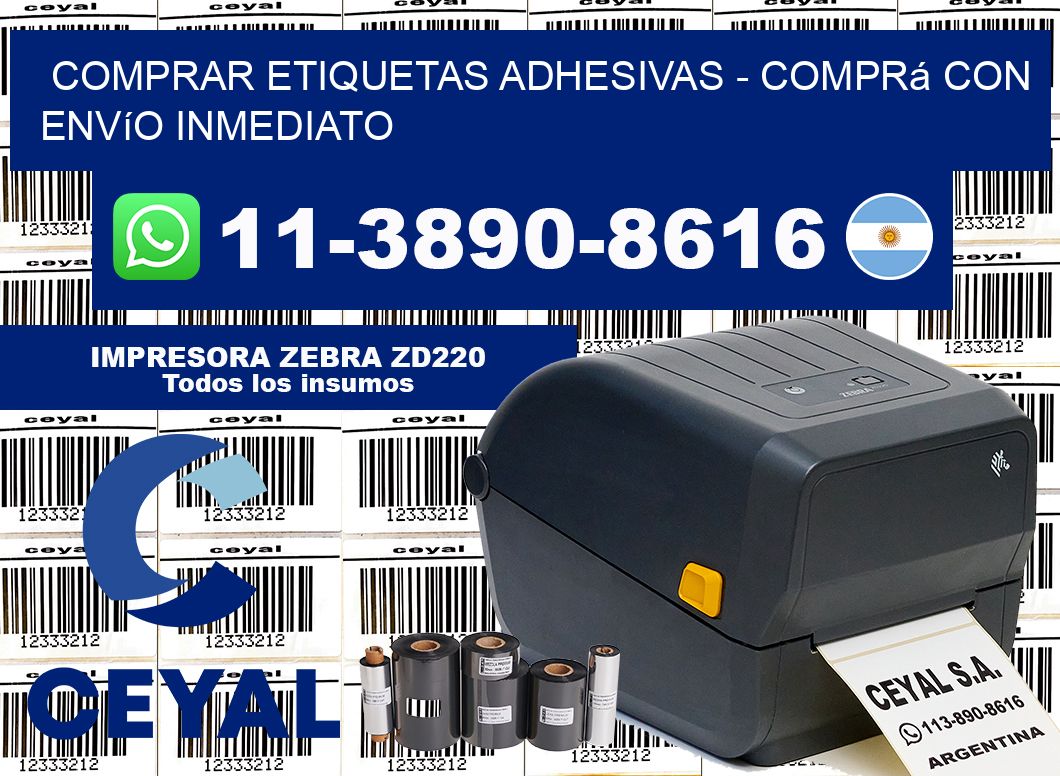 COMPRAR ETIQUETAS ADHESIVAS - Comprá con envío inmediato