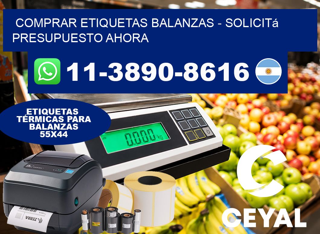 COMPRAR ETIQUETAS BALANZAS - Solicitá presupuesto ahora