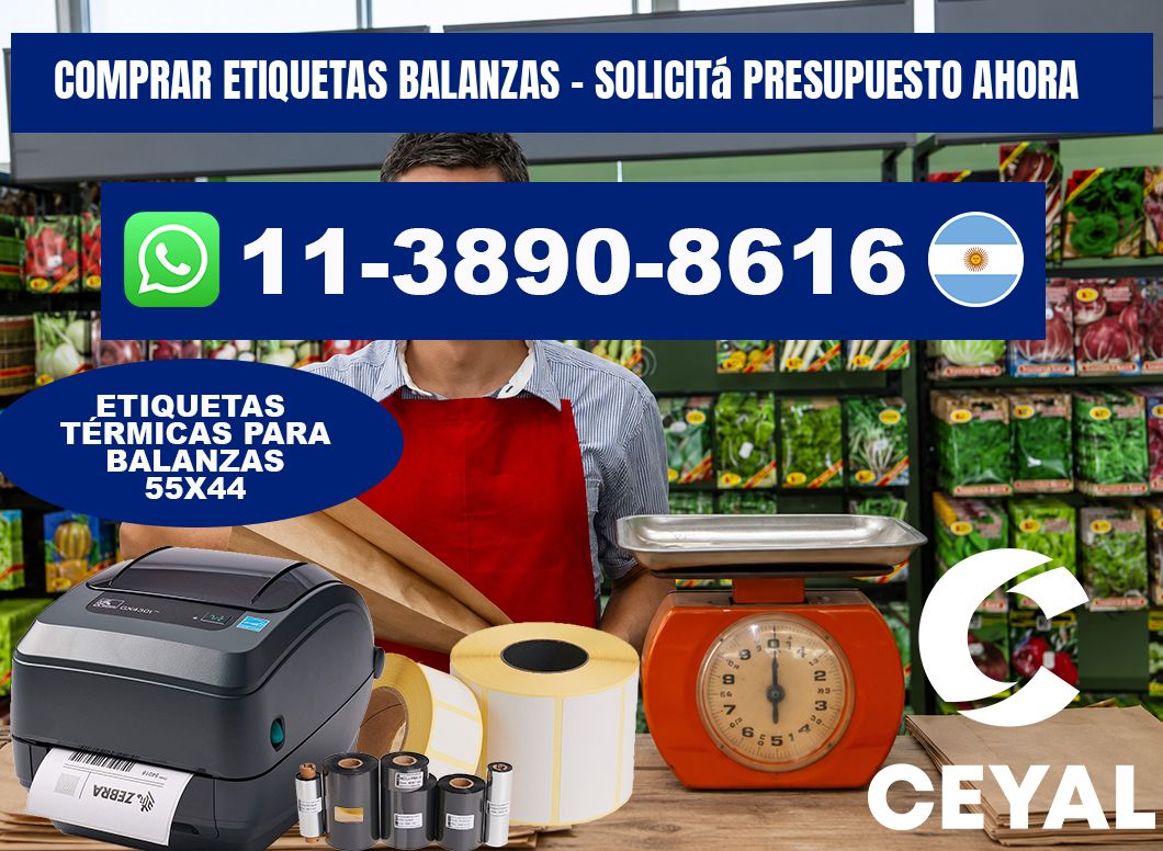 COMPRAR ETIQUETAS BALANZAS - Solicitá presupuesto ahora
